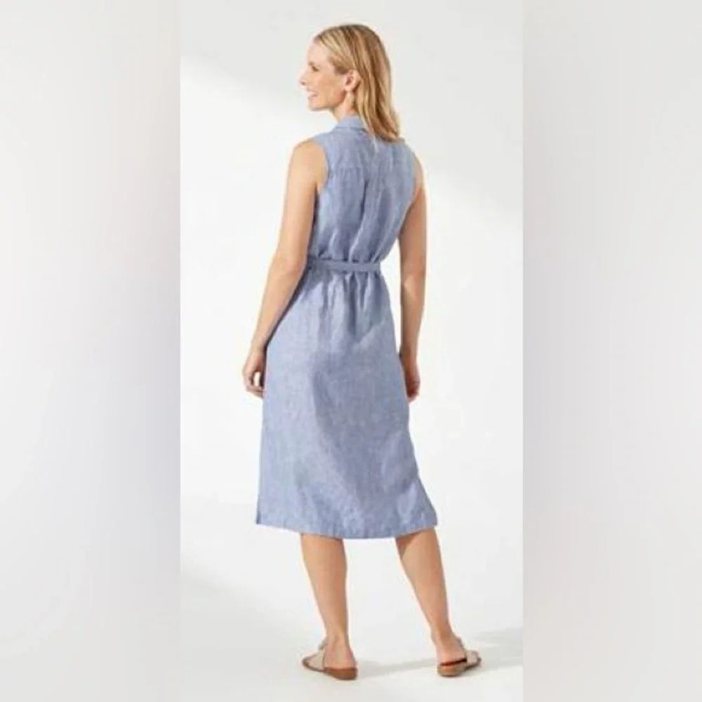 Tommy Bahama Two Palms Linen Shirt Dress – XL - Picture 2 of 8